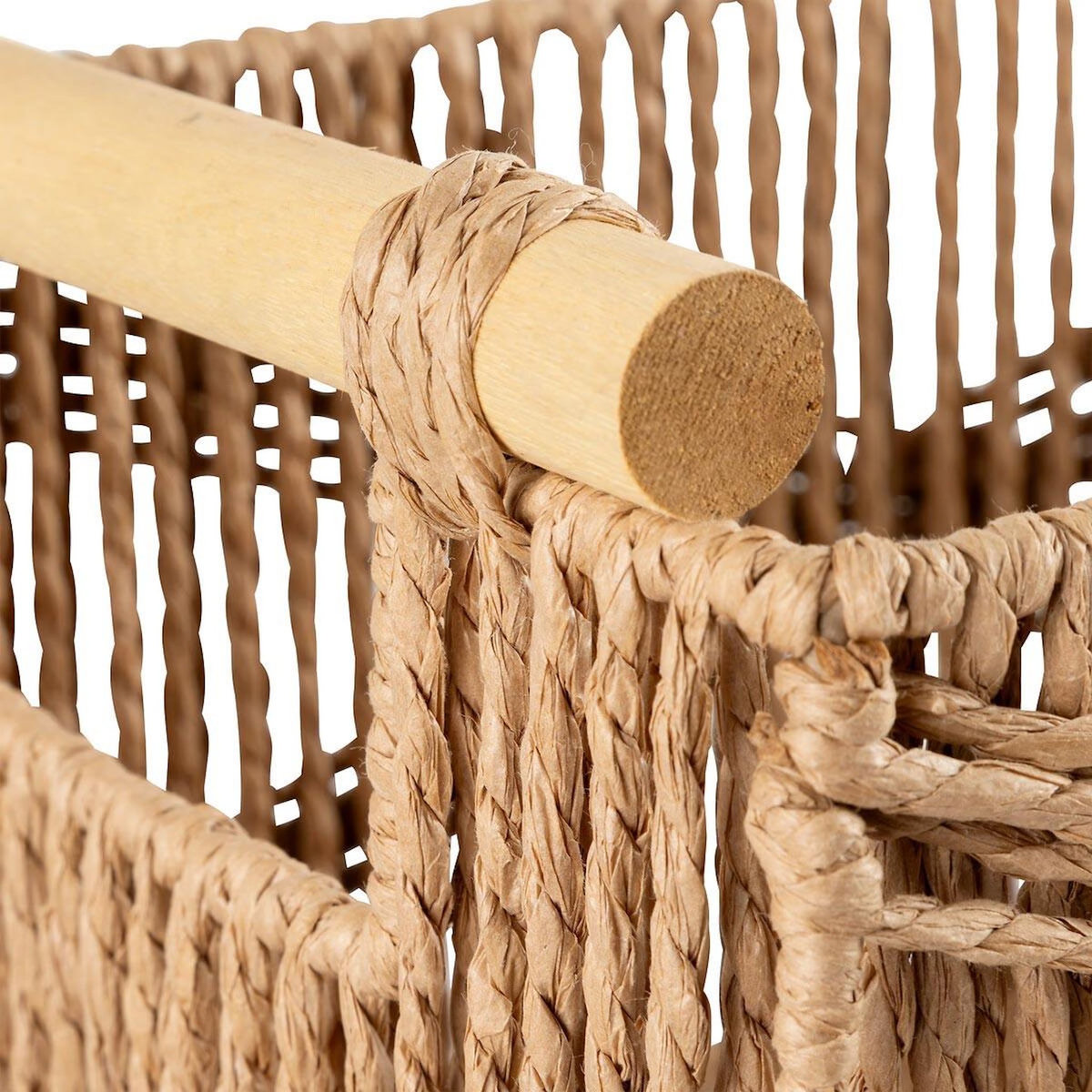 ATMOSPHERA Lot de 3 Caisses Déco  Eugène  36cm Naturel