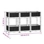Voir la diapositive 6 : VIDAXL Lit sureleve 120x40x71 cm Polypropylene