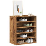 VIDAXL Armoire a chaussures vieux bois 60x35x70 cm bois d'ingenierie