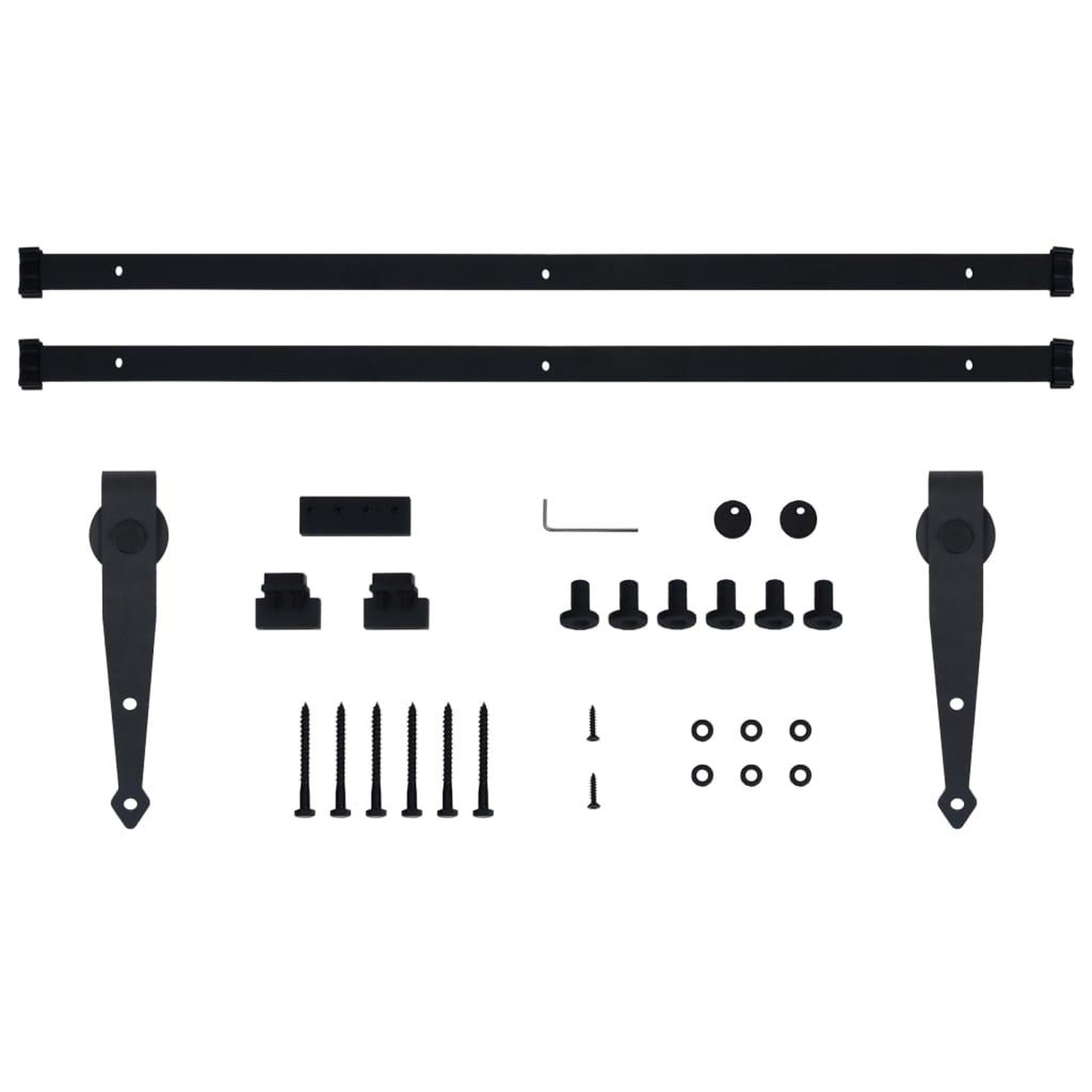 Voir la diapositive 5 : VIDAXL Kit mini de porte d'armoire coulissante Acier au carbone 183 cm