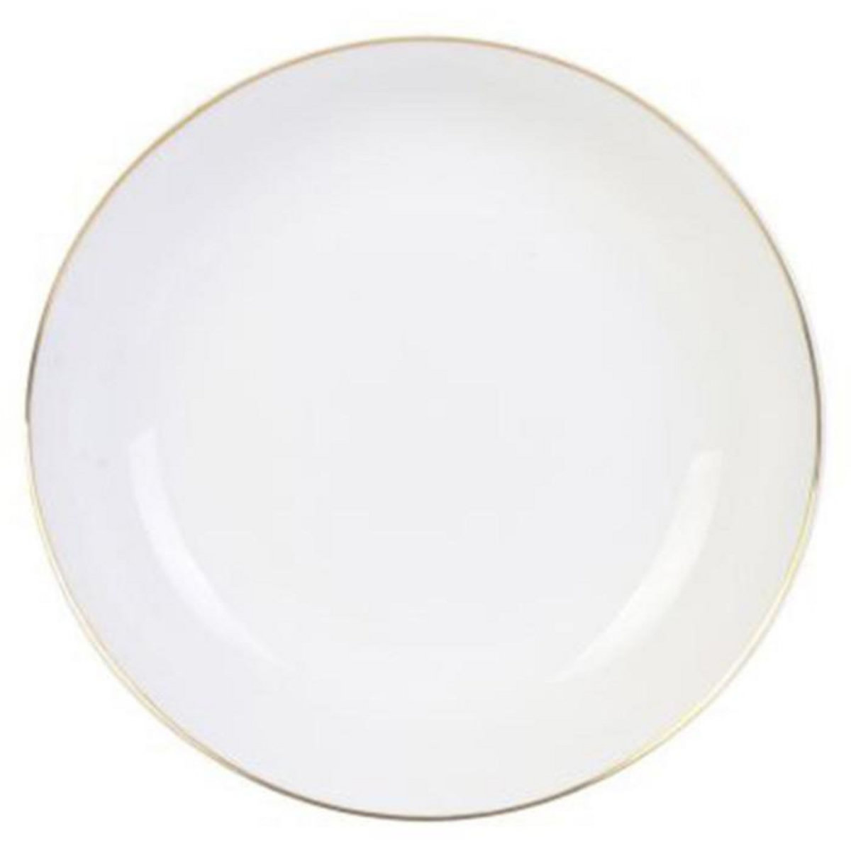 Paris Prix Lot de 6 Assiettes Creuses  Liseré  21cm Blanc