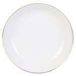 Paris Prix Lot de 6 Assiettes Creuses  Liseré  21cm Blanc