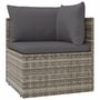 Voir la diapositive 5 : VIDAXL Salon de jardin 9 pcs avec coussins Gris Resine tressee