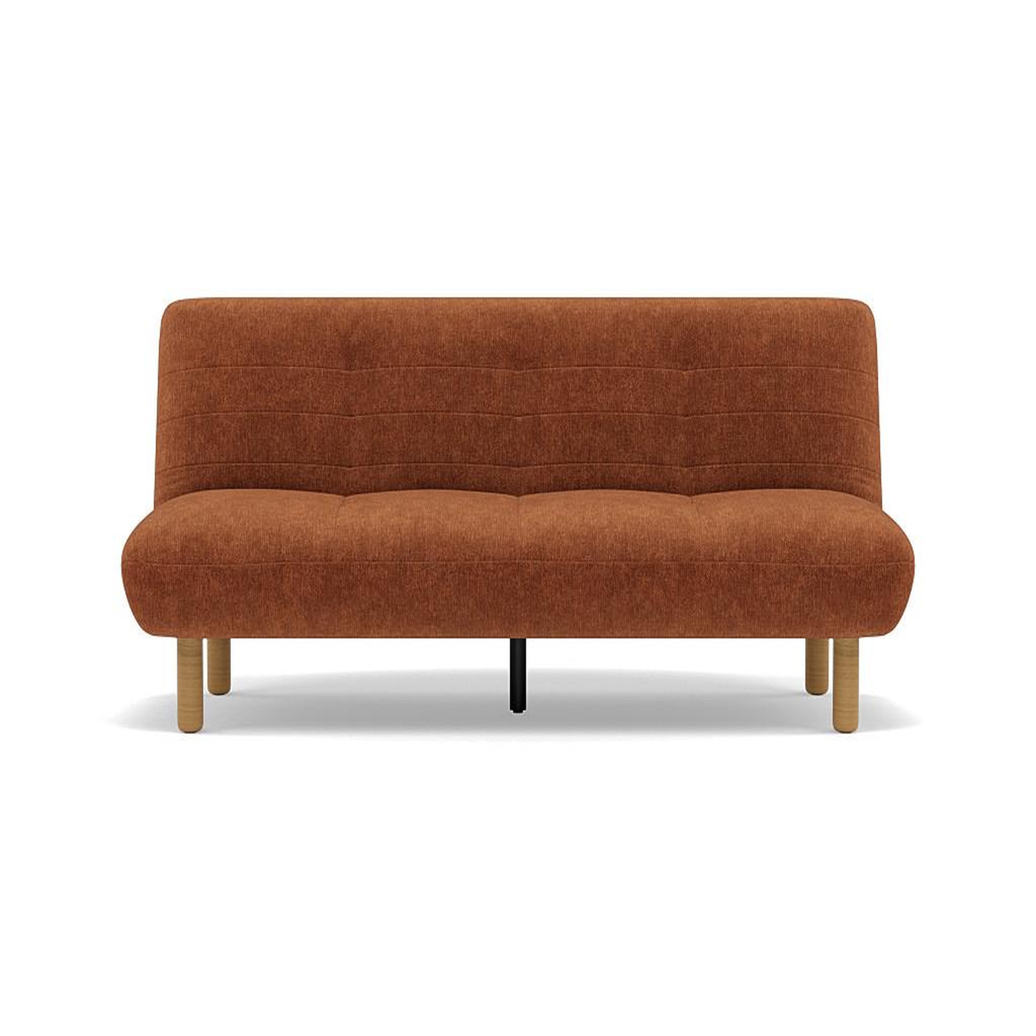 Voir la diapositive 1 : BEST MOBILIER Soan - banquette 2 places convertible clic-clac en velours texturé