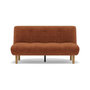 Voir la diapositive 1 : BEST MOBILIER Soan - banquette 2 places convertible clic-clac en velours texturé