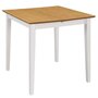 Voir la diapositive 3 : VIDAXL Table a manger extensible Blanc (80-120)x80x74 cm MDF