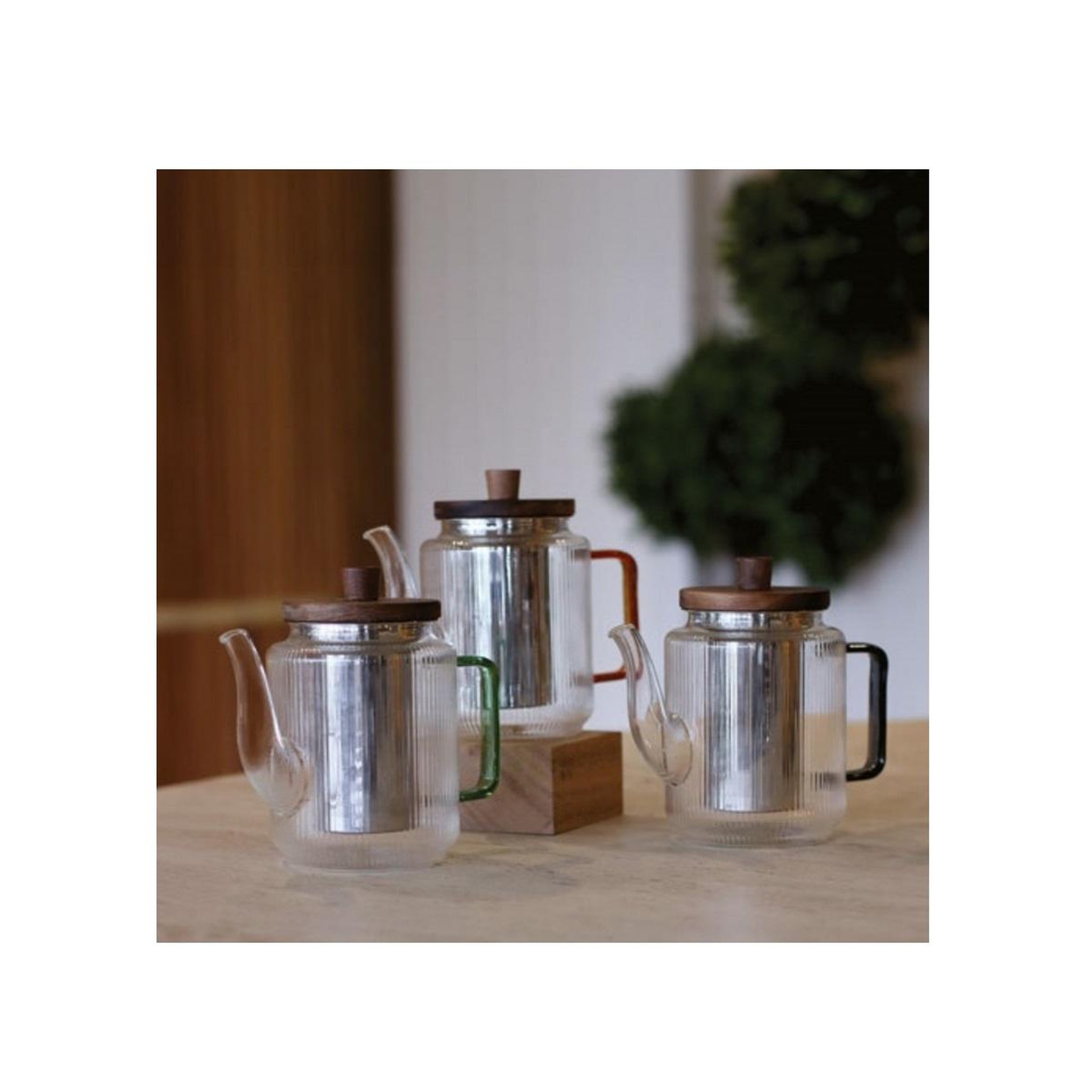 Voir la diapositive 3 : OGO LIVING Théière 0.55l verre transparent - 7912201