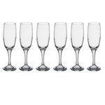 SECRET DE GOURMET Lot de 6 Flûtes à Champagne  Paola  21cl Transparent