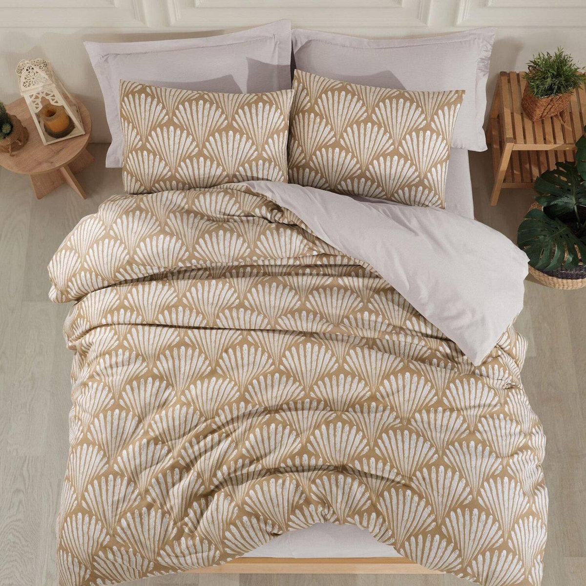 Home collection Parure de lit enfant avec taie(s) en coton polyester Yelpaze