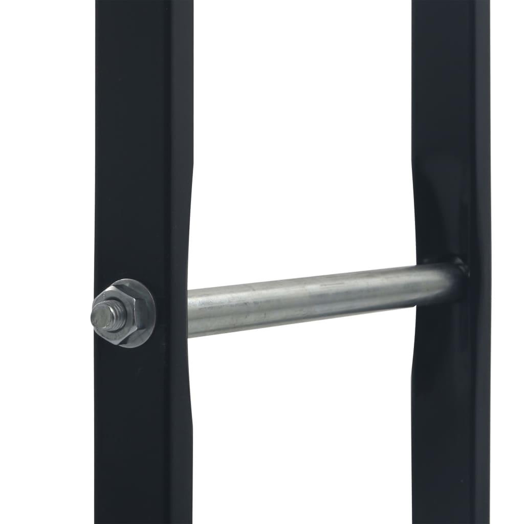 Voir la diapositive 5 : VIDAXL Portant de bois de chauffage Noir 100x25x100 cm Acier