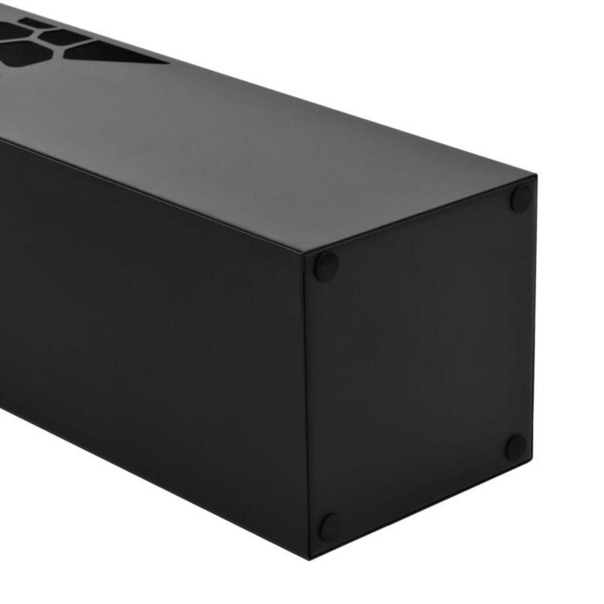 VIDAXL Porte parapluie Pierres Acier Noir