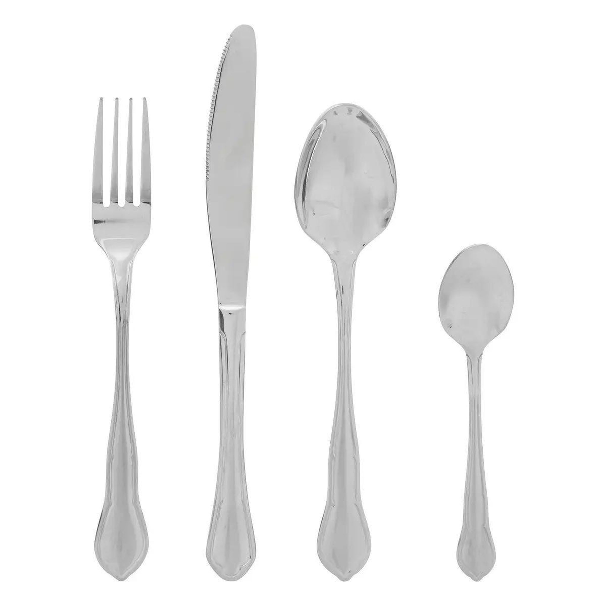 SECRET DE GOURMET Ménagère 24 pièces inox  tradition  27cm argent