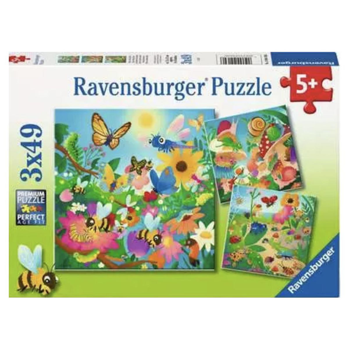 RAVENSBURGER Puzzle 3x49 - Monde des insectes
