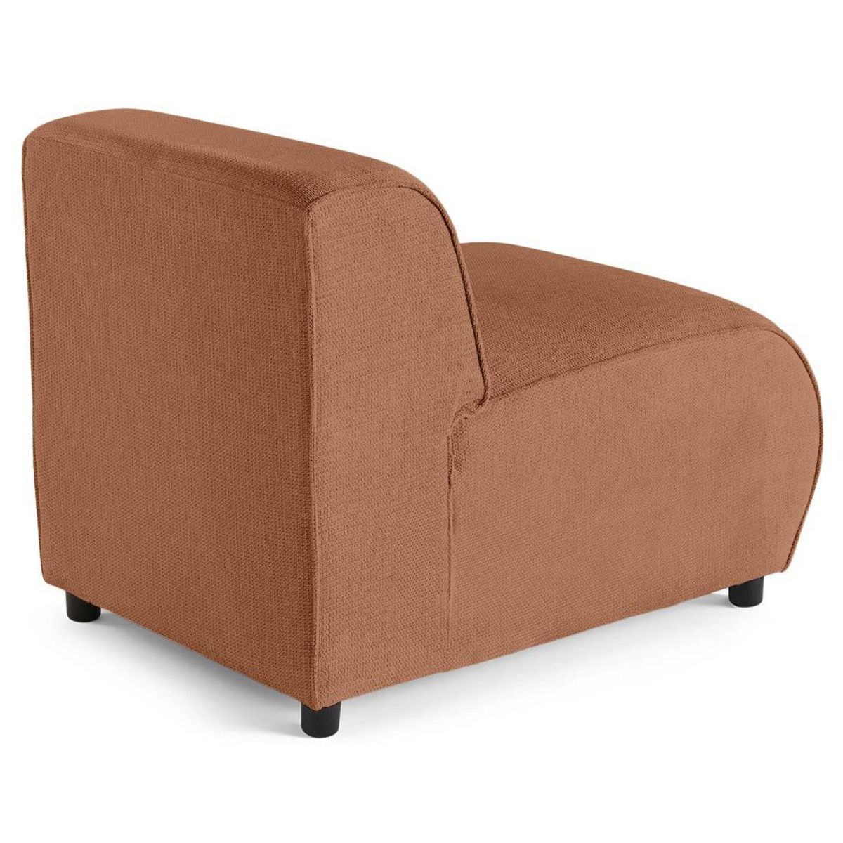 LISA DESIGN Suaro - module d'assise sans accoudoirs en tissu texturé