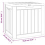 Voir la diapositive 6 : VIDAXL Boîte de stockage de jardin gris 55,5x43x53 cm polypropylene