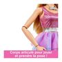 Voir la diapositive 5 : BARBIE BARBIE GRANDE POUPÉE BLONDE FASHIONISTAS AVEC ROBE ROSE IRISÉE, 71 CM,