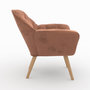 Voir la diapositive 5 : Rendez vous déco Fauteuil en tissu rouge ancien-Simba
