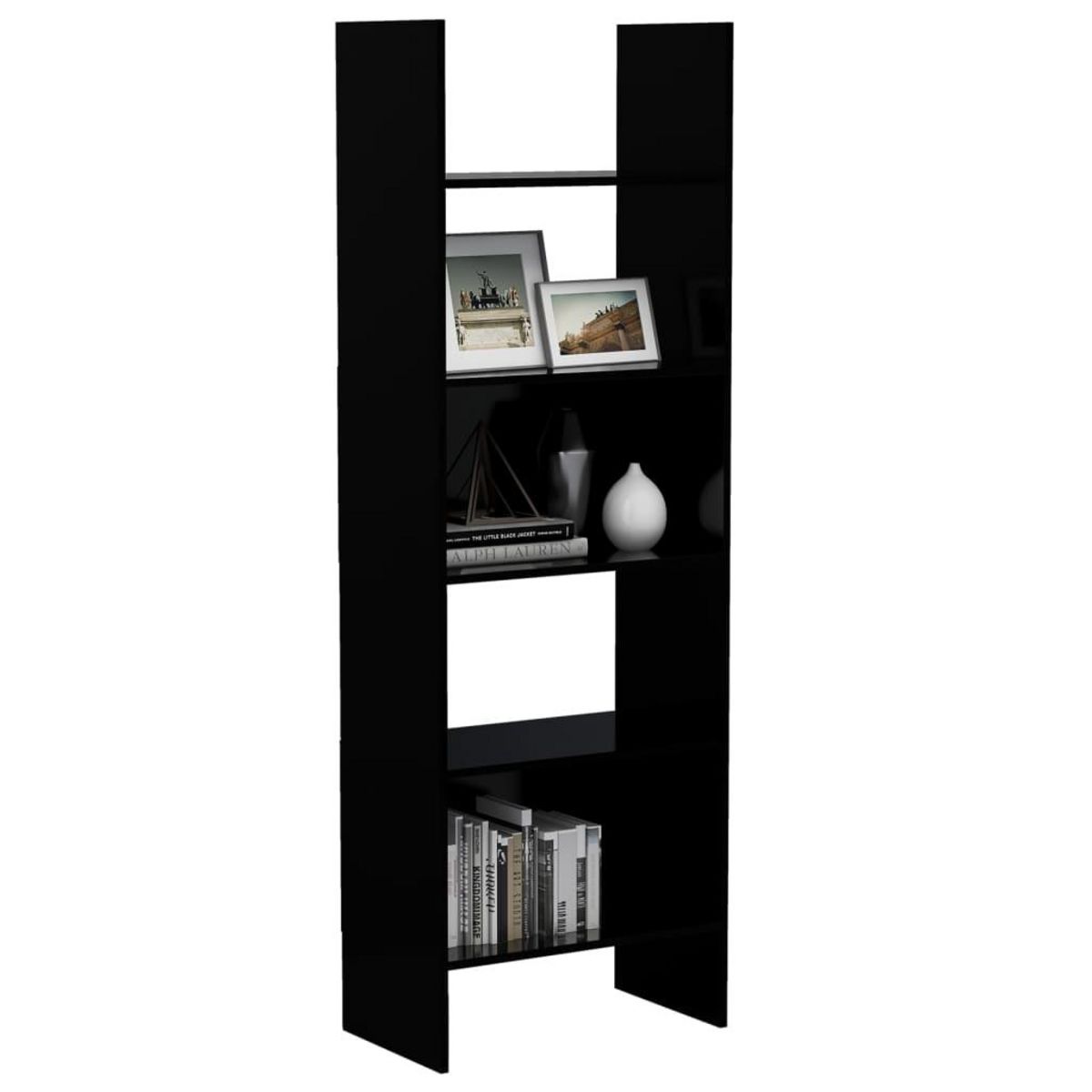 VIDAXL Bibliotheque Noir 60x35x180 cm Bois d'ingenierie