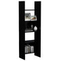 Voir la diapositive 5 : VIDAXL Bibliotheque Noir 60x35x180 cm Bois d'ingenierie