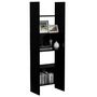 Voir la diapositive 5 : VIDAXL Bibliotheque Noir 60x35x180 cm Bois d'ingenierie