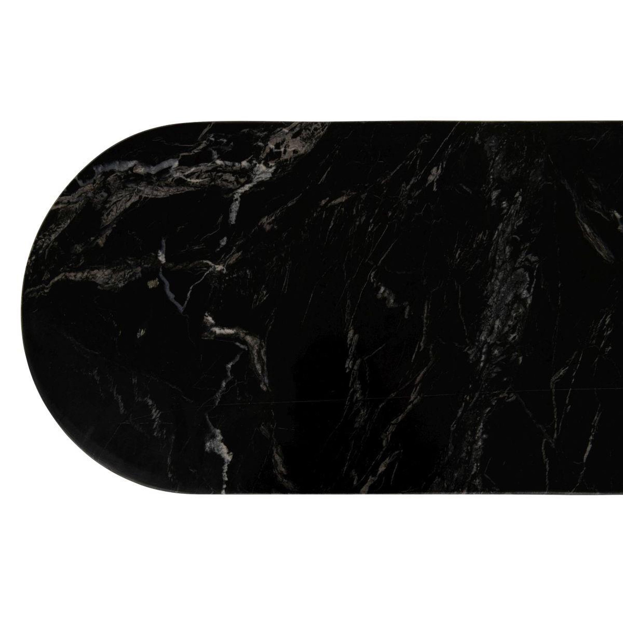 Voir la diapositive 5 : J-LINE Console en marbre  mathilde  140cm noir