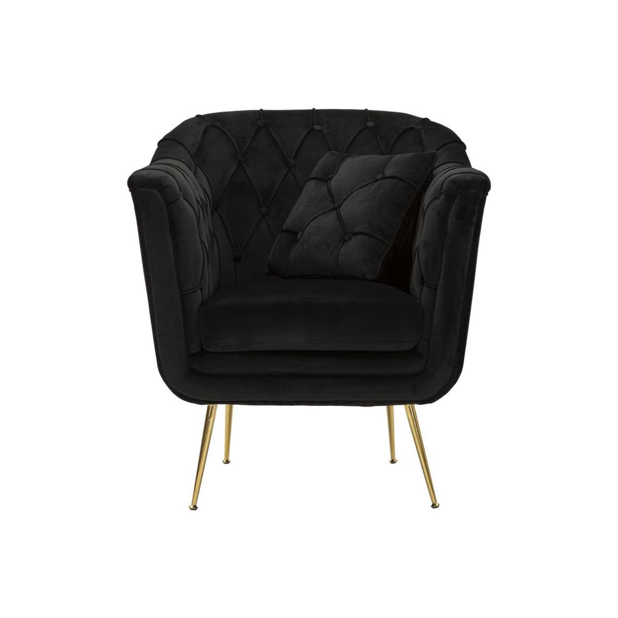 Voir la diapositive 2 : Paris Prix Fauteuil design matelassé  budapest  91cm noir