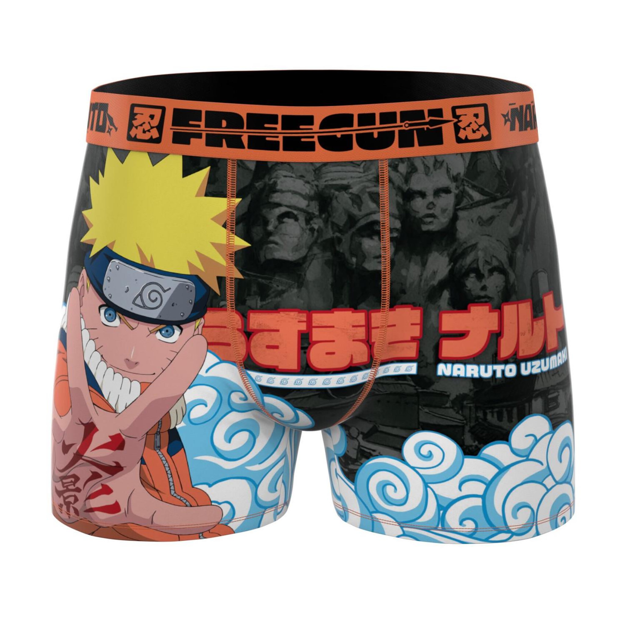 Voir la diapositive 4 : FREEGUN Lot de 3 boxers homme naruto classic