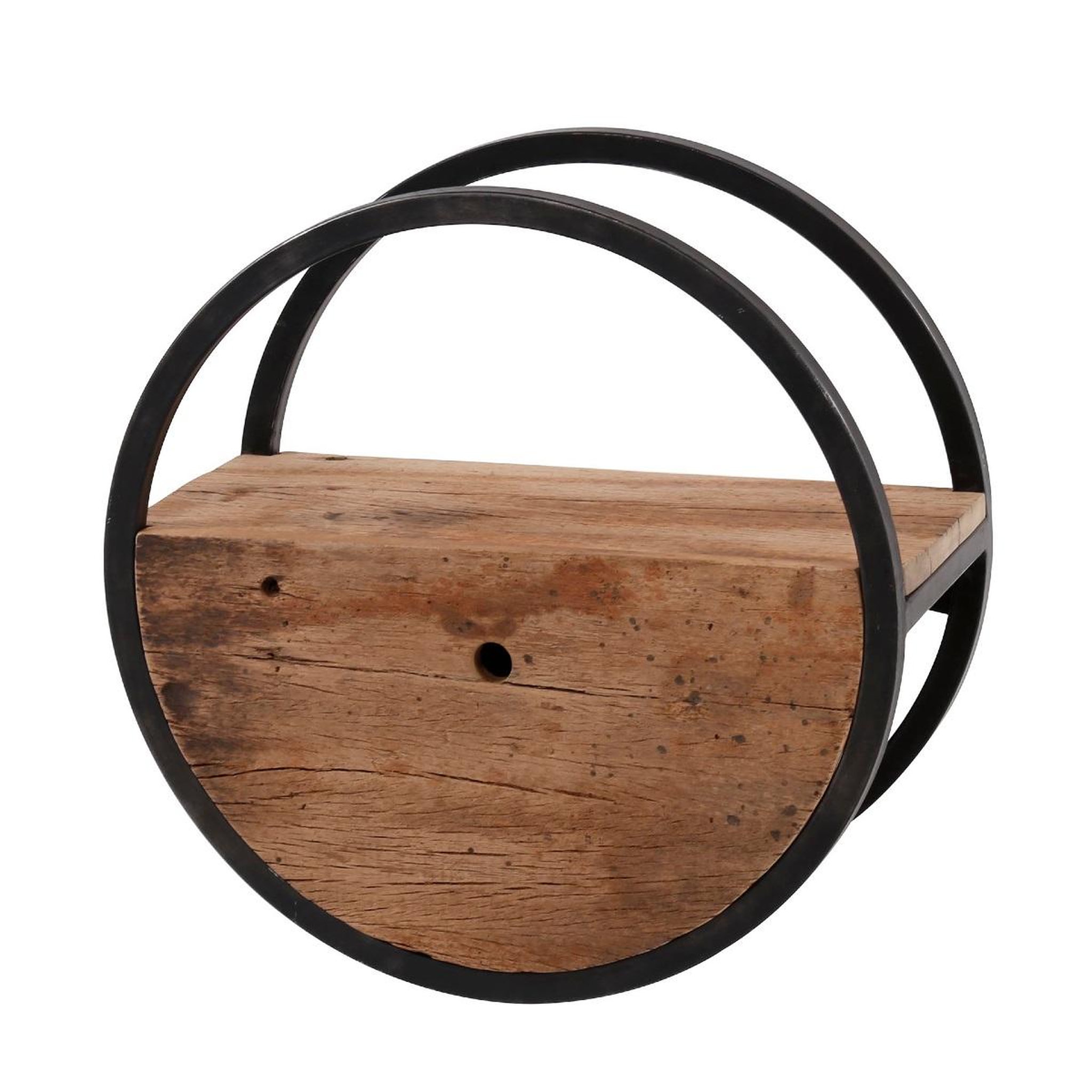 JLC KREATION Étagère murale en bois et métal avec tiroir cerclo3