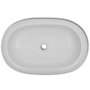 Voir la diapositive 3 : VIDAXL Lavabo en forme ovale Ceramique 63 x 42 cm Blanc