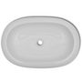 Voir la diapositive 3 : VIDAXL Lavabo en forme ovale Ceramique 63 x 42 cm Blanc