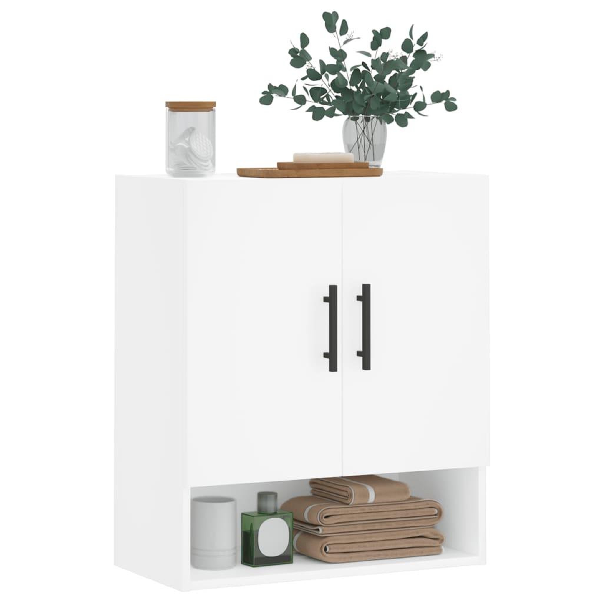 Voir la diapositive 3 : VIDAXL Armoire murale blanc 60x31x70 cm bois d'ingenierie