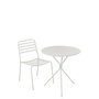 Voir la diapositive 4 : Paris Prix Table de Jardin en Métal  Tripod  72cm Blanc