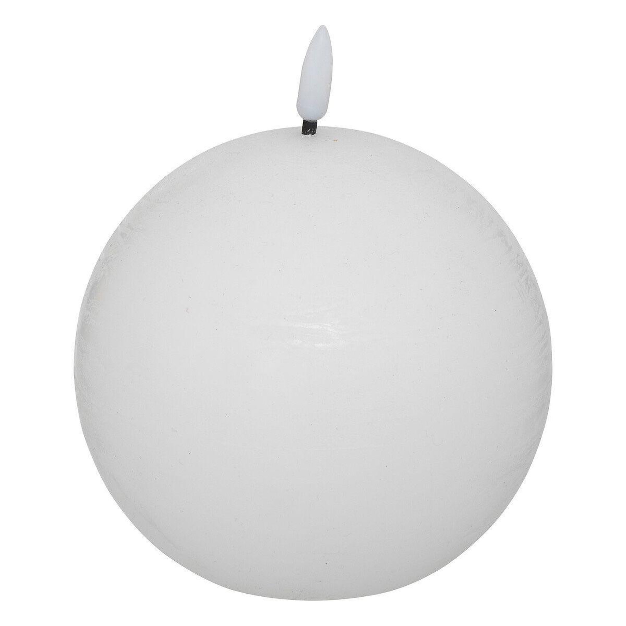 ATMOSPHERA Bougie Boule à LED  Molia  10cm Blanc