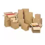 RAJA 15 cartons d'emballage 40 x 27 x 20 cm - Simple cannelure