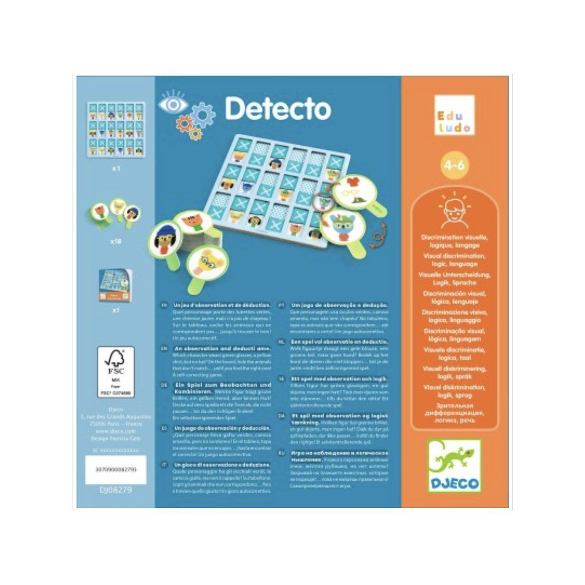 Voir la diapositive 3 : Djeco Jeu de logique detecto -