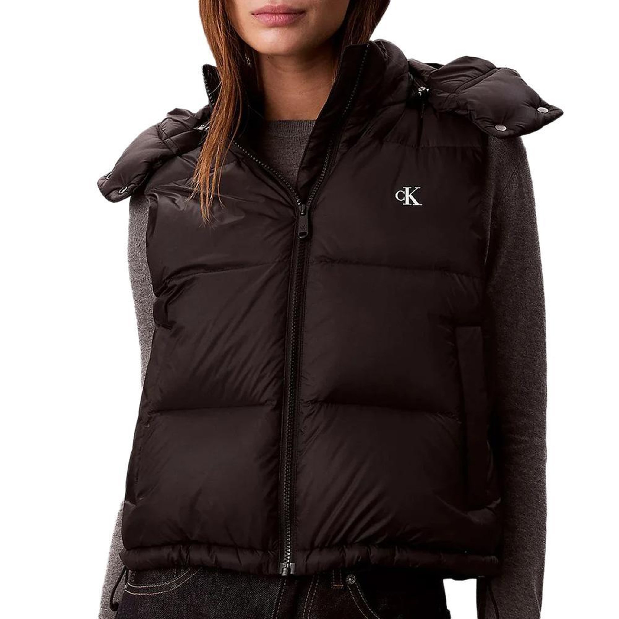 CALVIN KLEIN JEANS Blouson sans manches noir femme calvin klein jeans essential. Coloris disponibles : Noir