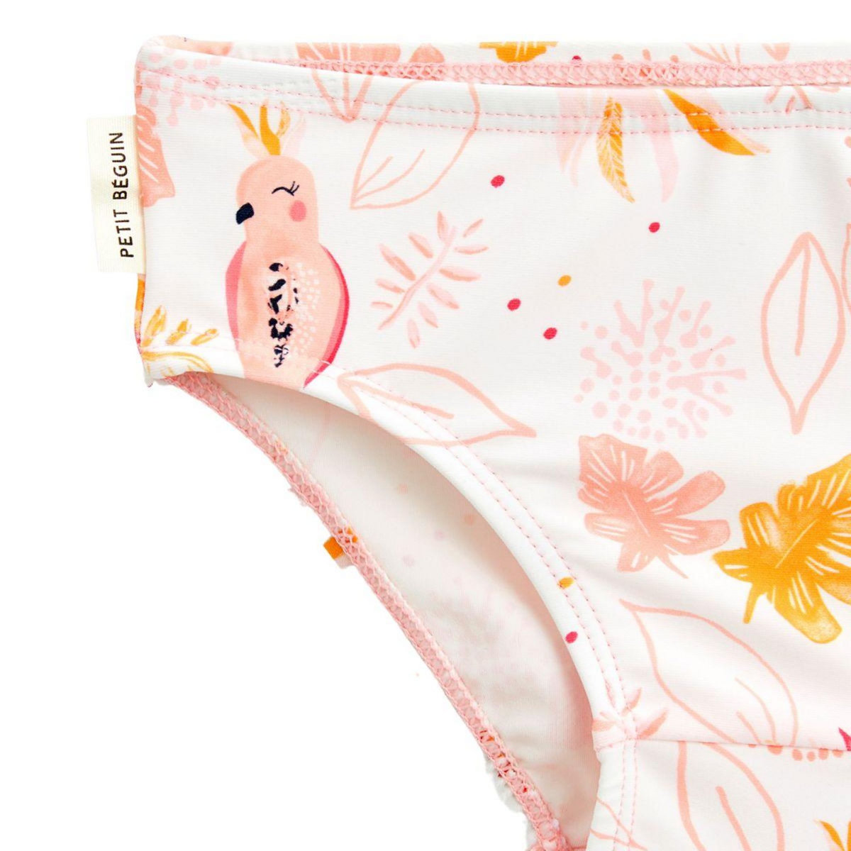 Petit Béguin Maillot de bain bébé 2 pièces t-shirt de protection UV & culotte Sumba