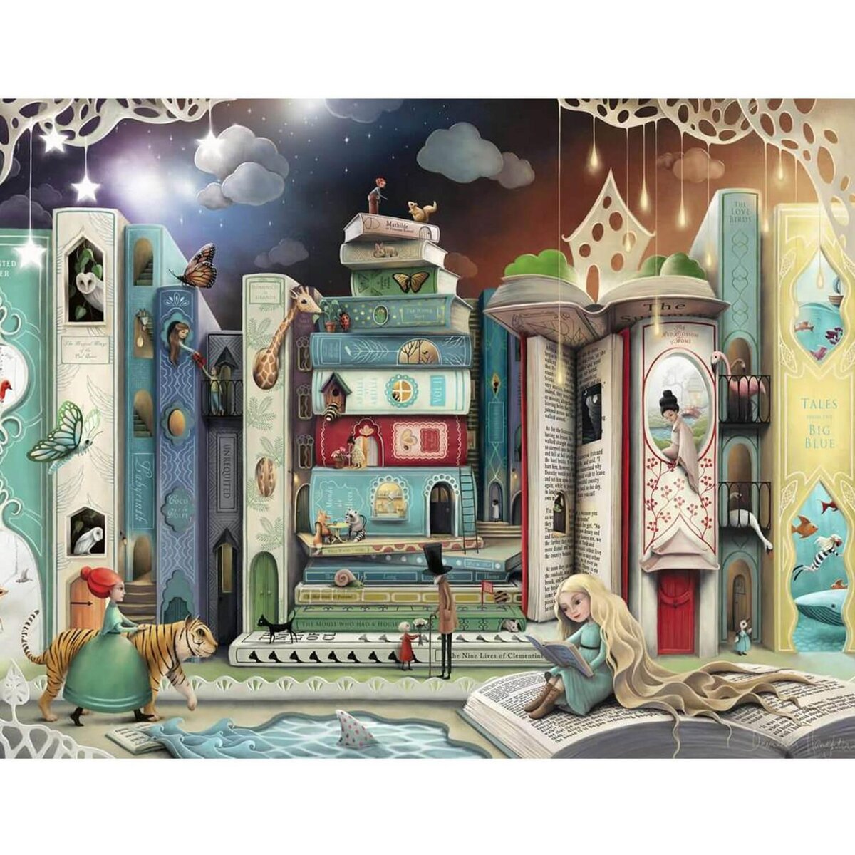 RAVENSBURGER Puzzle 2000 pièces : L'avenue des romans / Demelsa Haughton