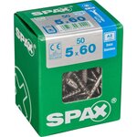 CENTRALE BRICO Lot de 50 vis inox tête fraisée torx SPAX, Diam.5 mm x L.60 mm