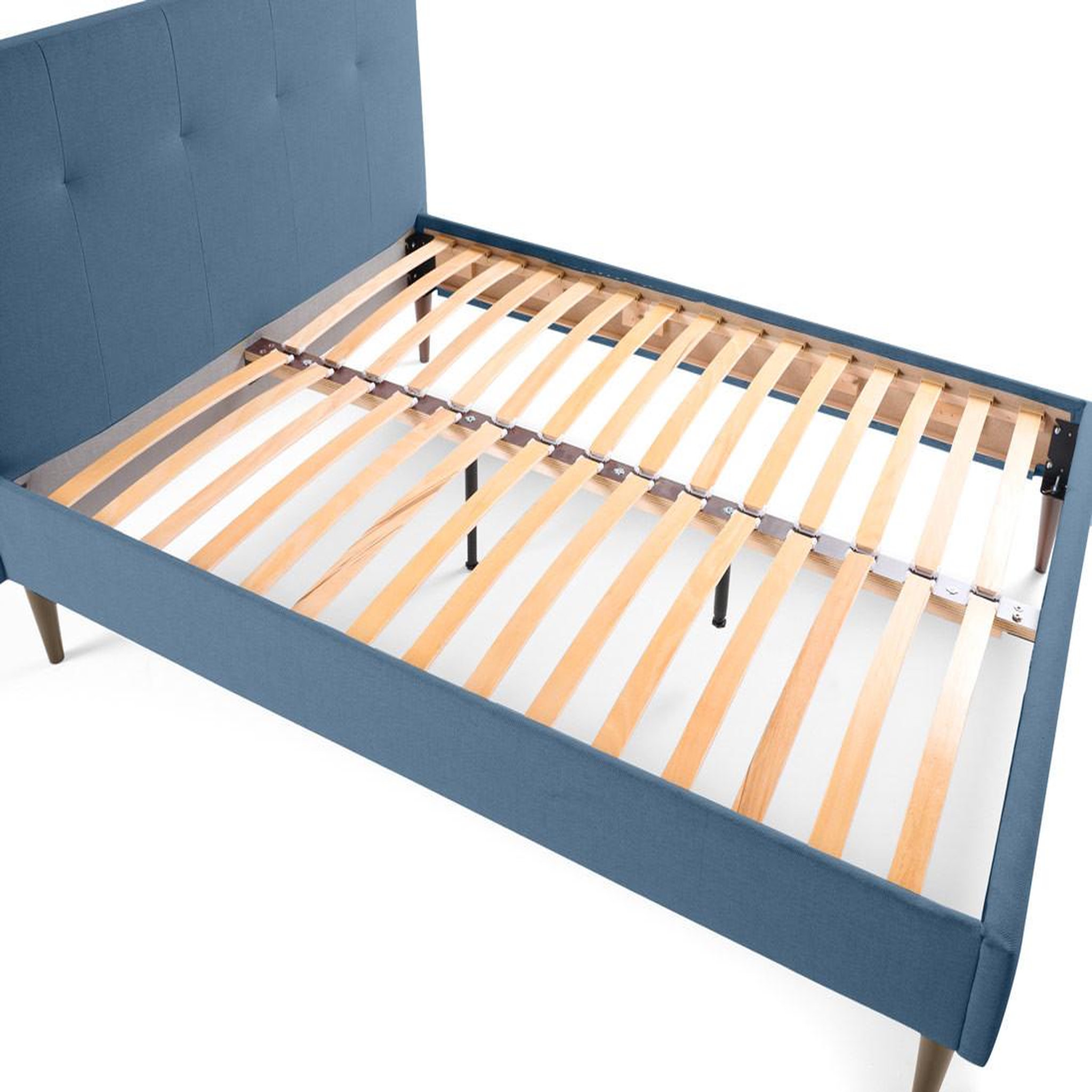 Voir la diapositive 5 : BEST MOBILIER Monet - lit - 160x200 - sommier inclus - en tissu