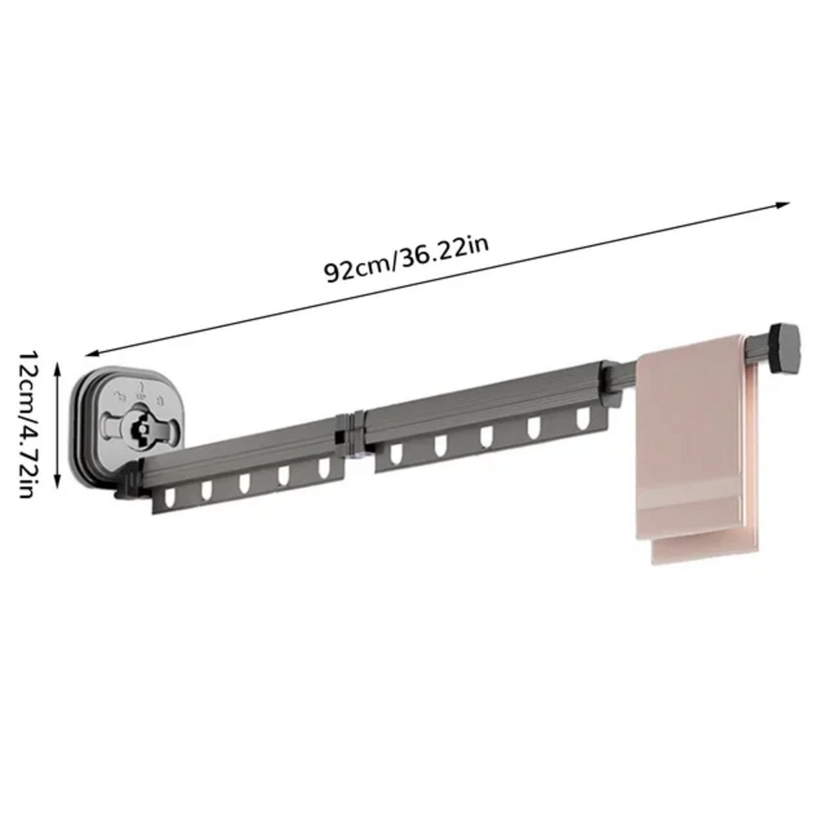 Kitchen move Séchoir à linge mural 92cm - bat-xpgk-q2