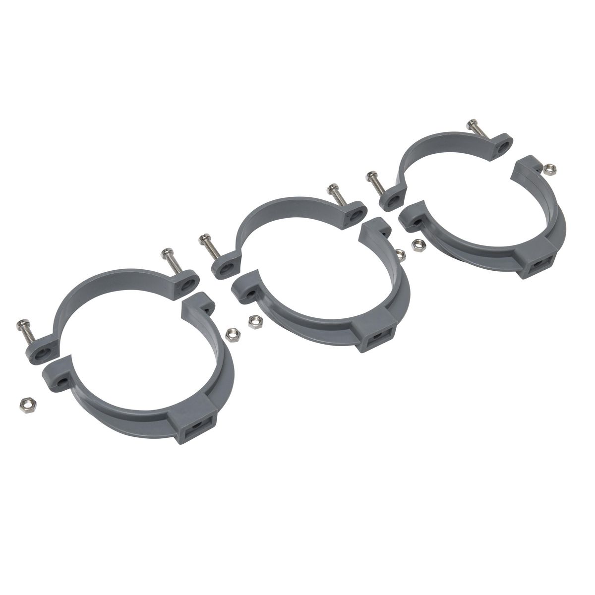 Jardibric Sachet de 3 colliers à bride ø 100