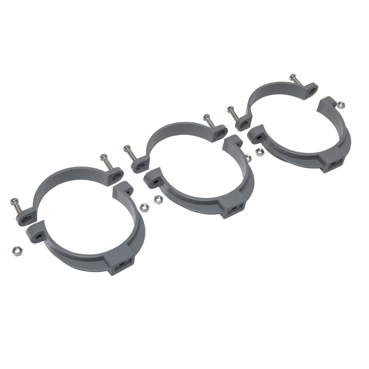 Jardibric Sachet de 3 colliers à bride ø 100