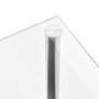 VIDAXL Table basse Transparent 110x43x60 cm Verre trempe