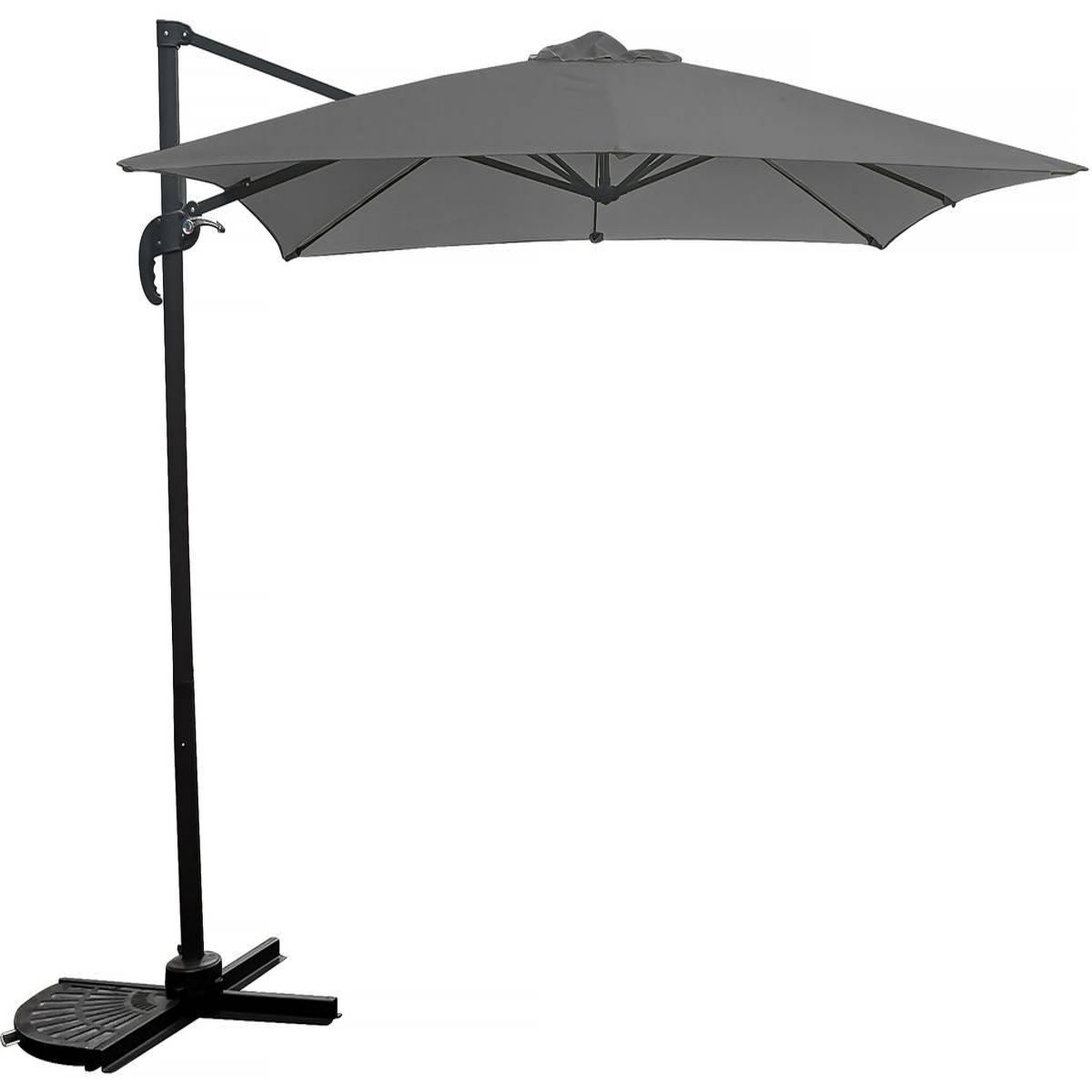 Voir la diapositive 1 : Habitat et Jardin Parasol jardin déporté - 2.5 x 2.5 m - Gris