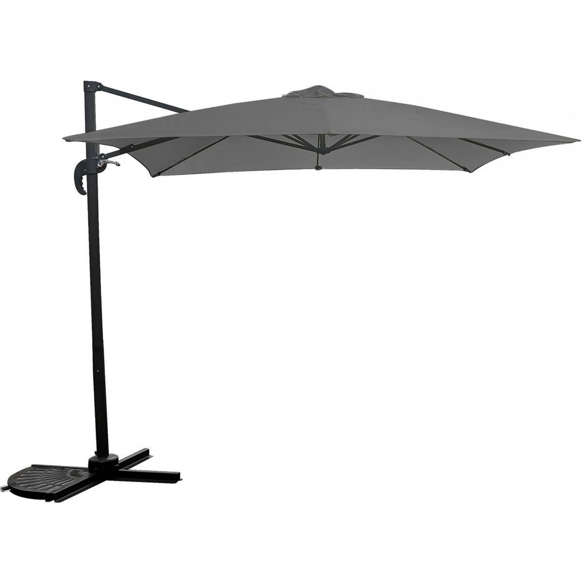 Habitat et Jardin Parasol jardin déporté - 2.5 x 2.5 m - Gris