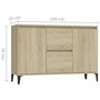 Voir la diapositive 6 : VIDAXL Buffet chene sonoma 104x35x70 cm bois d'ingenierie