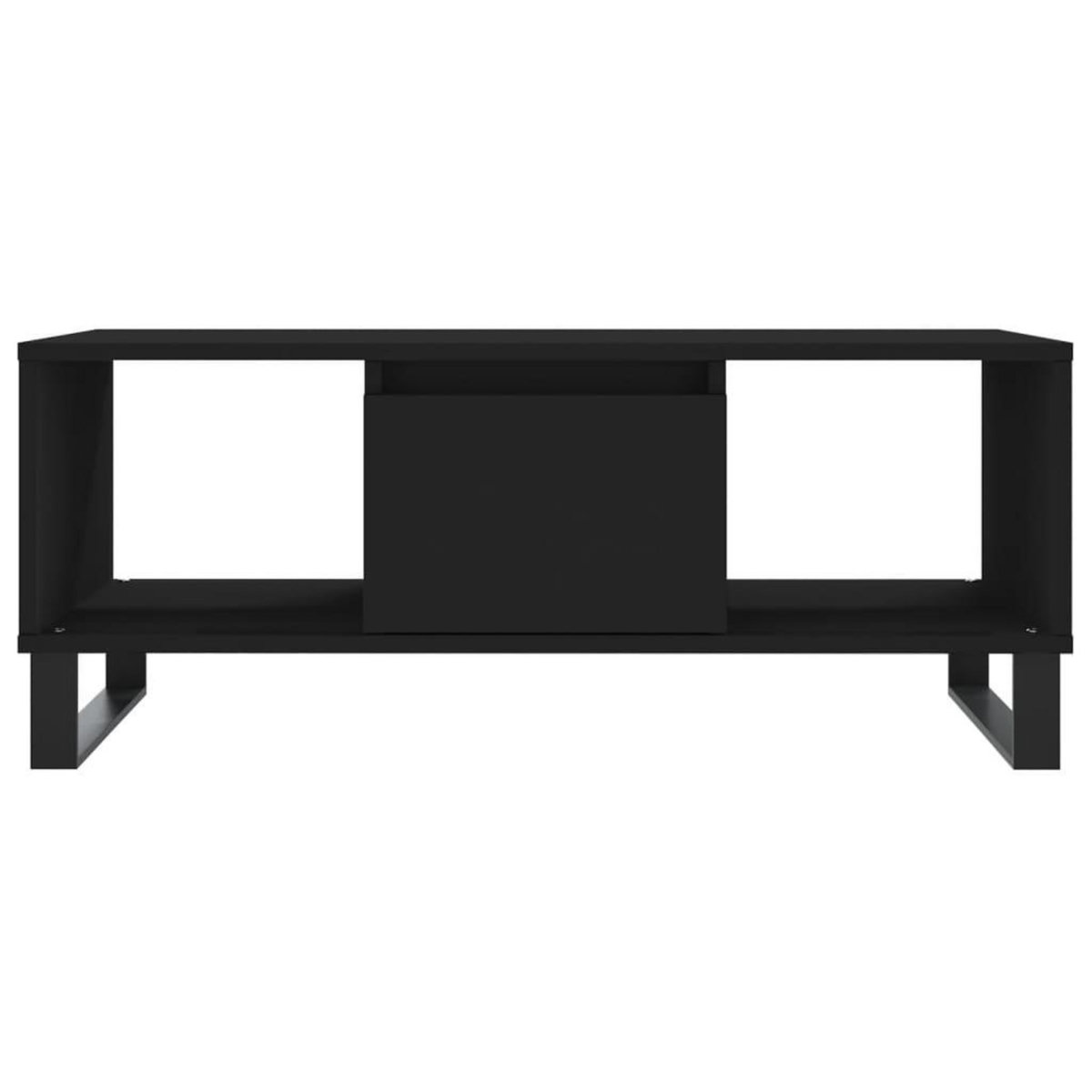 VIDAXL Table basse Noir 90x50x36,5 cm Bois d'ingenierie