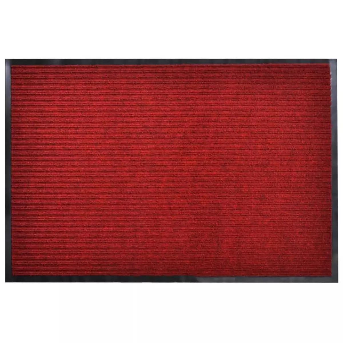 VIDAXL Paillasson PVC Rouge 120 x 180 cm
