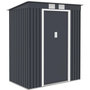 Voir la diapositive 1 : Habitat et Jardin Abri de jardin métal monopente  Austin  2,43 m2 - Gris